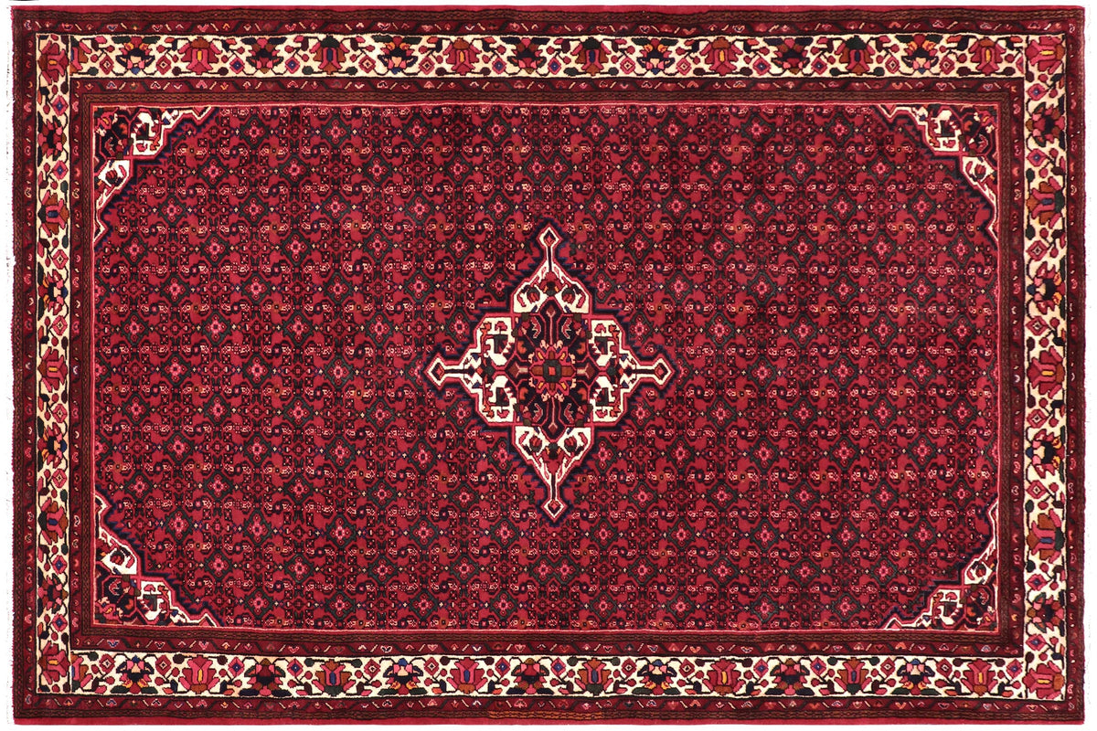 handmade Traditional Tabriz Red Beige Hand Knotted RECTANGLE 100% WOOL area rug 7 x 10