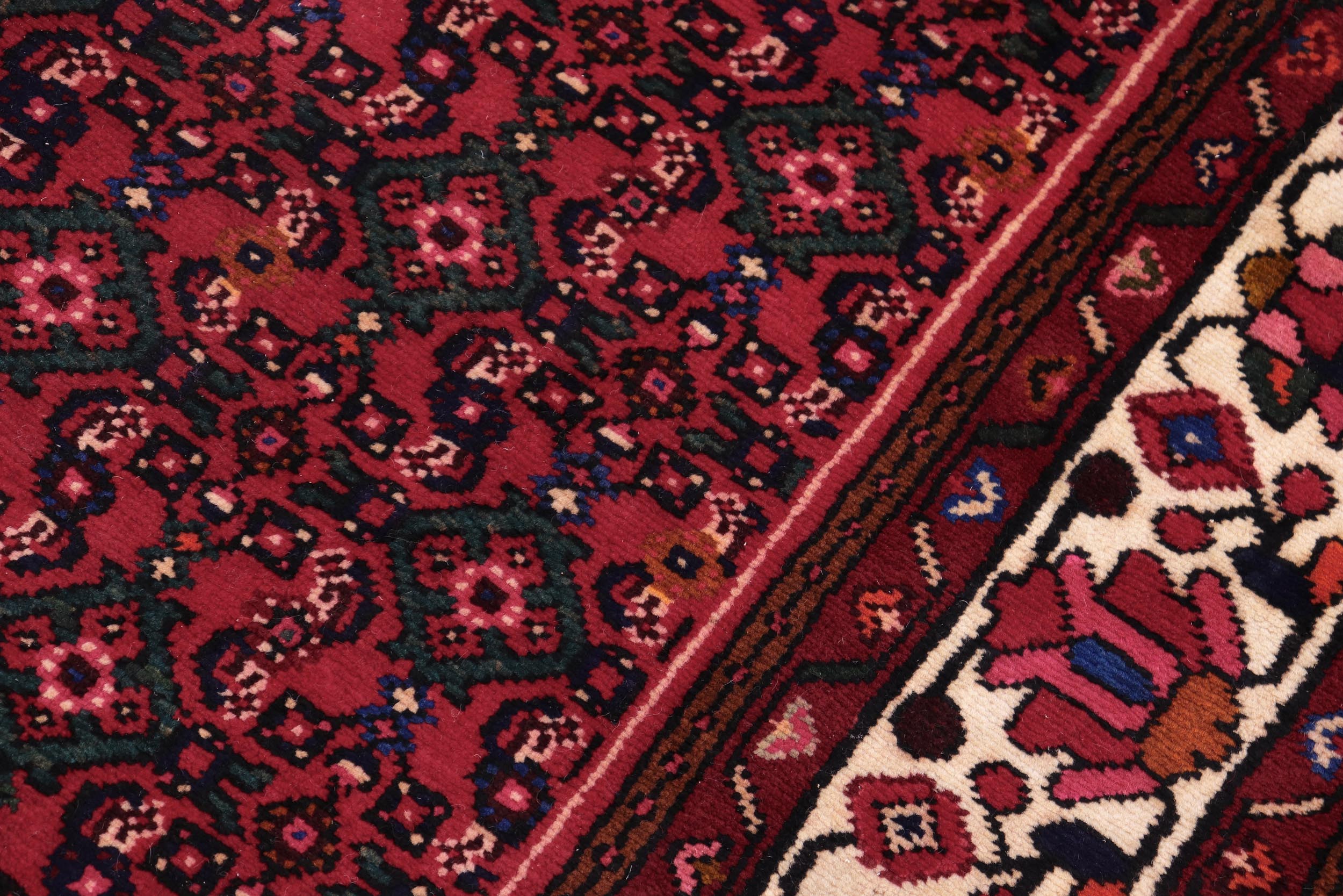 handmade Traditional Tabriz Red Beige Hand Knotted RECTANGLE 100% WOOL area rug 7 x 10