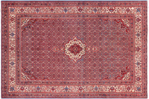 handmade Traditional Tabriz Blue Beige Hand Knotted RECTANGLE 100% WOOL area rug 7 x 10