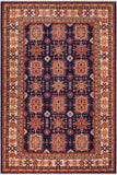 Southwestern Super Kazak Zander Blue/Beige Wool Rug - 8'3'' x 9'11''