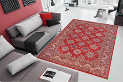 handmade Geometric Super Kazak Red Beige Hand Knotted RECTANGLE 100% WOOL area rug 12X15