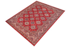 handmade Geometric Super Kazak Red Beige Hand Knotted RECTANGLE 100% WOOL area rug 12X15