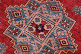 handmade Geometric Super Kazak Red Beige Hand Knotted RECTANGLE 100% WOOL area rug 12 x 15