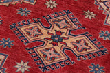handmade Geometric Super Kazak Red Beige Hand Knotted RECTANGLE 100% WOOL area rug 12 x 15