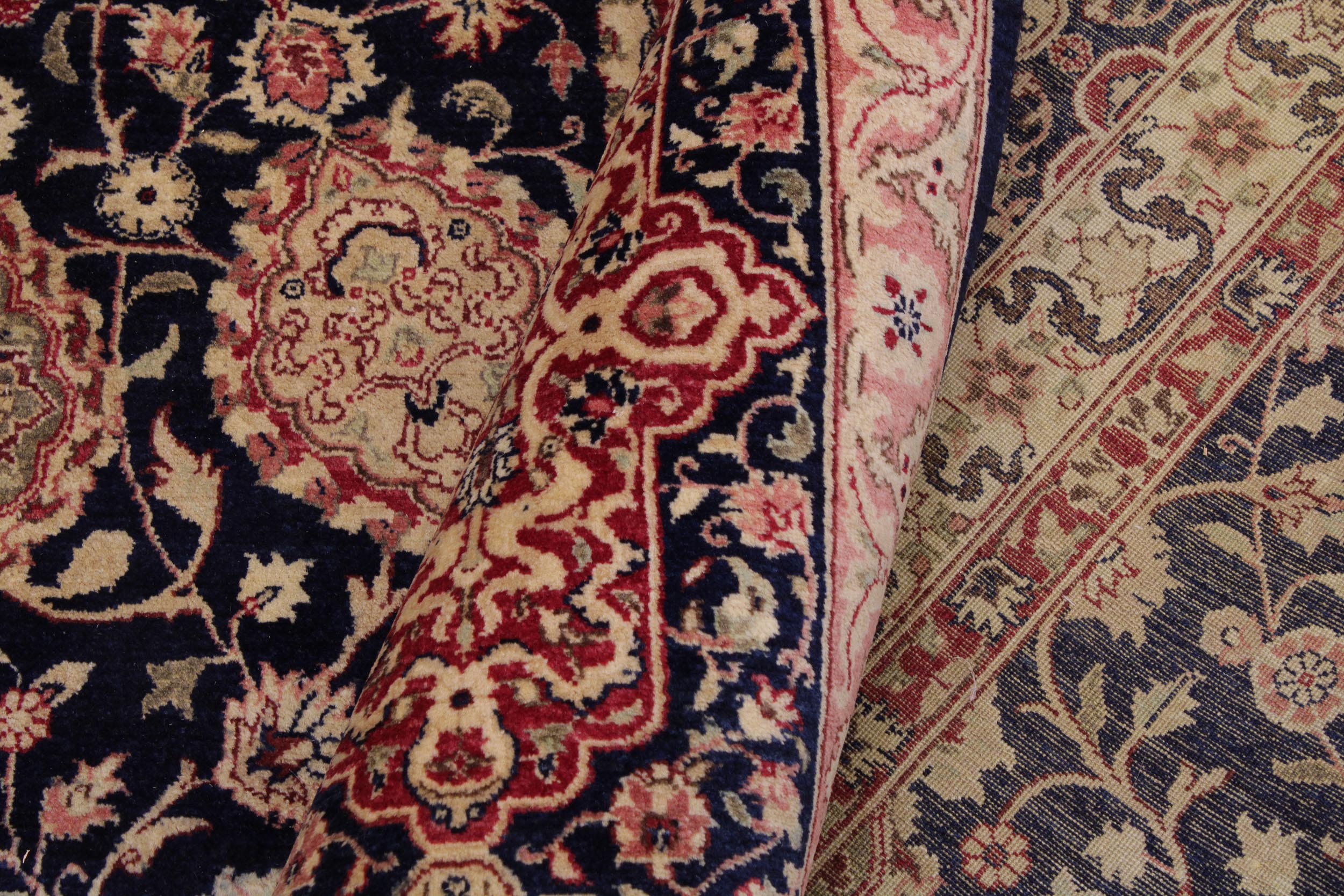 handmade Traditional Ardbeel Blue Red Hand Knotted RECTANGLE 100% WOOL area rug 9 x 12