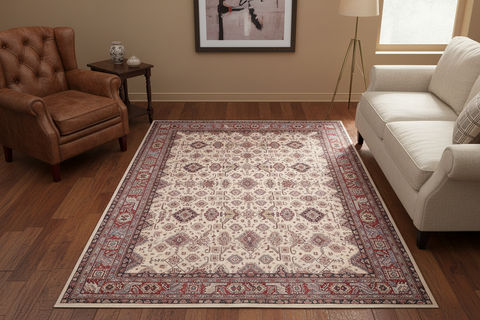 handmade Geometric Super Kazak Beige Red Hand Knotted RECTANGLE 100% WOOL area rug 12' x 16'