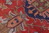 handmade Geometric Kazak Red Beige Hand Knotted RECTANGLE 100% WOOL area rug 10' x 14'
