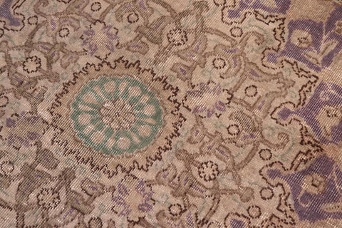 handmade Vintage Sheikh Shaf Purple Green Hand Knotted RECTANGLE 100% WOOL area rug 10X13