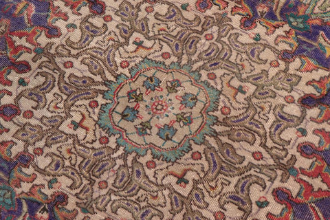 handmade Vintage Sheikh Shaf Blue Rust Hand Knotted RECTANGLE 100% WOOL area rug 10X13