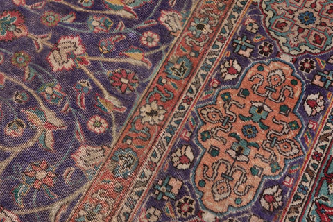 handmade Vintage Sheikh Shaf Blue Rust Hand Knotted RECTANGLE 100% WOOL area rug 10X13