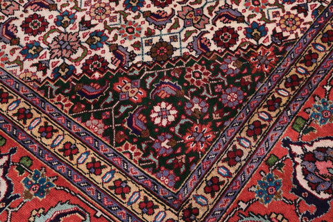 handmade Traditional Tabriz Blue Rust Hand Knotted RECTANGLE 100% WOOL area rug 10 x 13