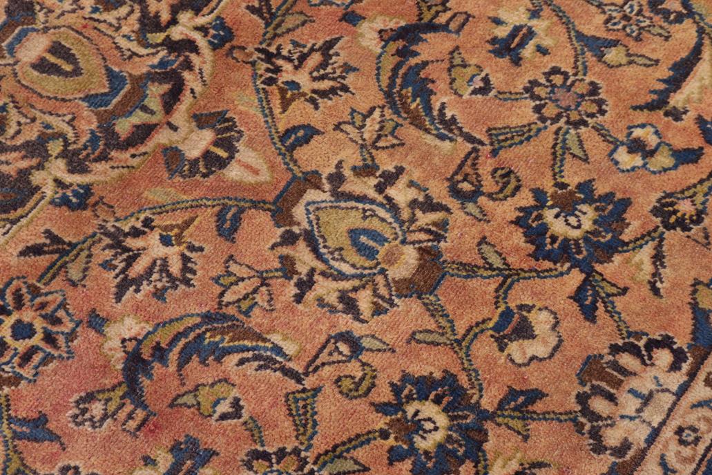 handmade Traditional Kashan Red Blue Hand Knotted RECTANGLE 100% Wool Pile area rug 10x13