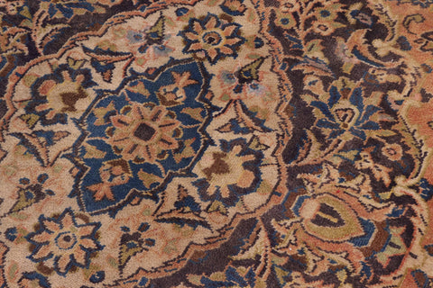 handmade Traditional Kashan Red Blue Hand Knotted RECTANGLE 100% WOOL area rug 10 x 13