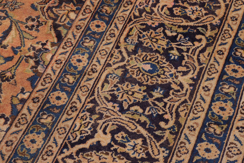 handmade Traditional Kashan Red Blue Hand Knotted RECTANGLE 100% WOOL area rug 10 x 13