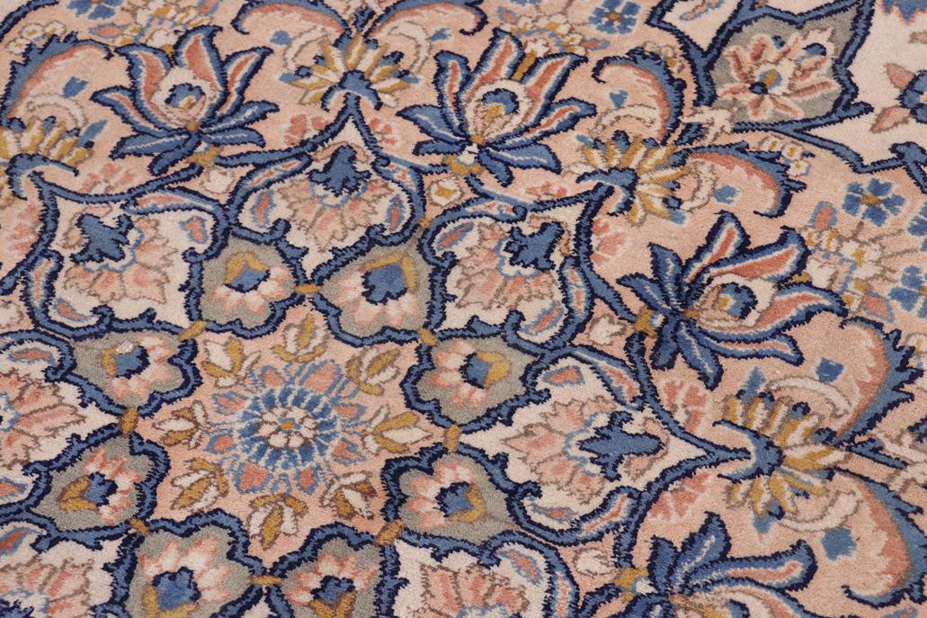 handmade Traditional Nahin Beige Peach Hand Knotted RECTANGLE 100% Wool Pile area rug 12x17