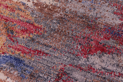 handmade Modern Modern Blue Gray Hand Knotted RECTANGLE BAMBOO SILK area rug 9' x 12'