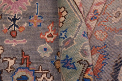 handmade Traditional Oushak Gray Green Hand Knotted RECTANGLE 100% WOOL area rug 5X7