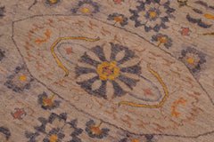 handmade Traditional Kafkaz Gray Lt. Green Hand Knotted RECTANGLE 100% WOOL area rug 9X12