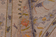 handmade Traditional Kafkaz Gray Lt. Green Hand Knotted RECTANGLE 100% WOOL area rug 9X12