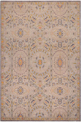 handmade Traditional Kafkaz Gray Lt. Green Hand Knotted RECTANGLE 100% WOOL area rug 9X12