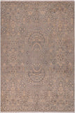handmade Traditional Kafkaz Blue Gray Hand Knotted RECTANGLE 100% WOOL area rug 8 x 10