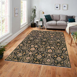 handmade Transitional Kafkaz Gray Blue Hand Knotted RECTANGLE 100% WOOL area rug 7 x 9