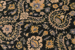 handmade Transitional Kafkaz Gray Blue Hand Knotted RECTANGLE 100% WOOL area rug 7X9