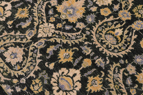 handmade Modern Kafkaz Gray Blue Hand Knotted RECTANGLE 100% WOOL area rug 7' x 9'