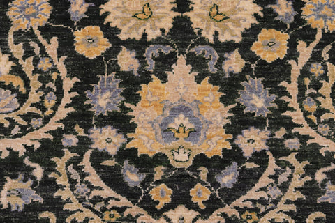 handmade Modern Kafkaz Gray Blue Hand Knotted RECTANGLE 100% WOOL area rug 7' x 9'