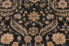 handmade Transitional Kafkaz Gray Blue Hand Knotted RECTANGLE 100% WOOL area rug 7X9