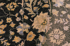 handmade Transitional Kafkaz Gray Blue Hand Knotted RECTANGLE 100% WOOL area rug 7X9