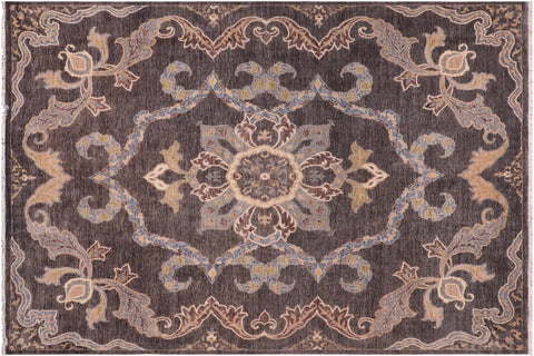 handmade Traditional Kafkaz Gray Blue Hand Knotted RECTANGLE 100% WOOL area rug 8' x 10'