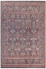 handmade Transitional Kafkaz Gray Blue Hand Knotted SQUARE 100% WOOL area rug 8X9