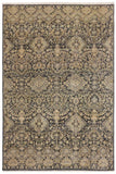 handmade Transitional Kafkaz Gray Blue Hand Knotted RECTANGLE 100% WOOL area rug 5 x 8