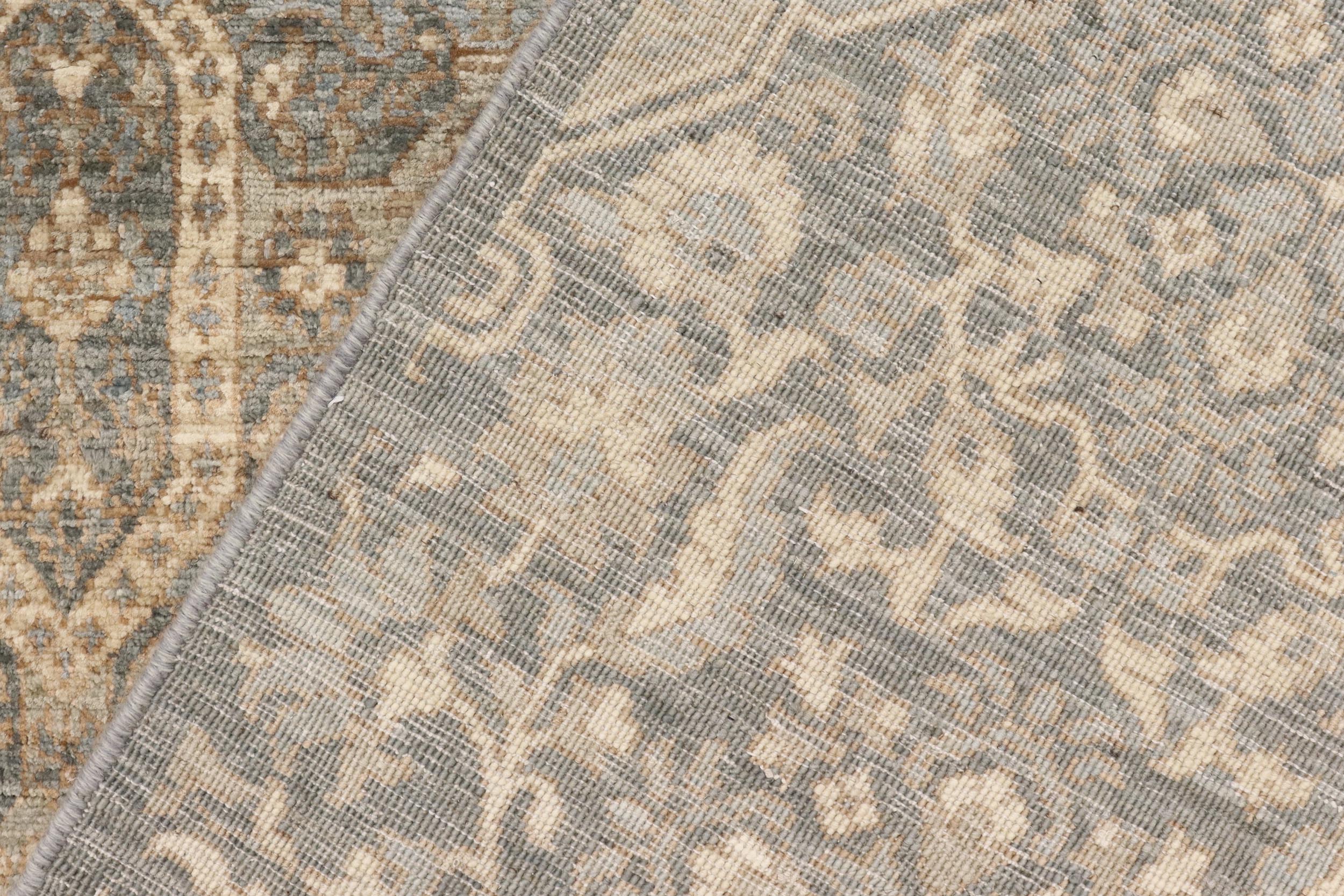 handmade Modern Kafkaz Gray Blue Hand Knotted RECTANGLE 100% WOOL area rug 6' x 9'