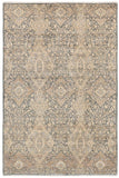 handmade Transitional Kafkaz Gray Blue Hand Knotted RECTANGLE 100% WOOL area rug 6X9