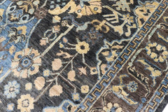 handmade Traditional Kafkaz Gray Blue Hand Knotted RECTANGLE 100% WOOL area rug 4X6