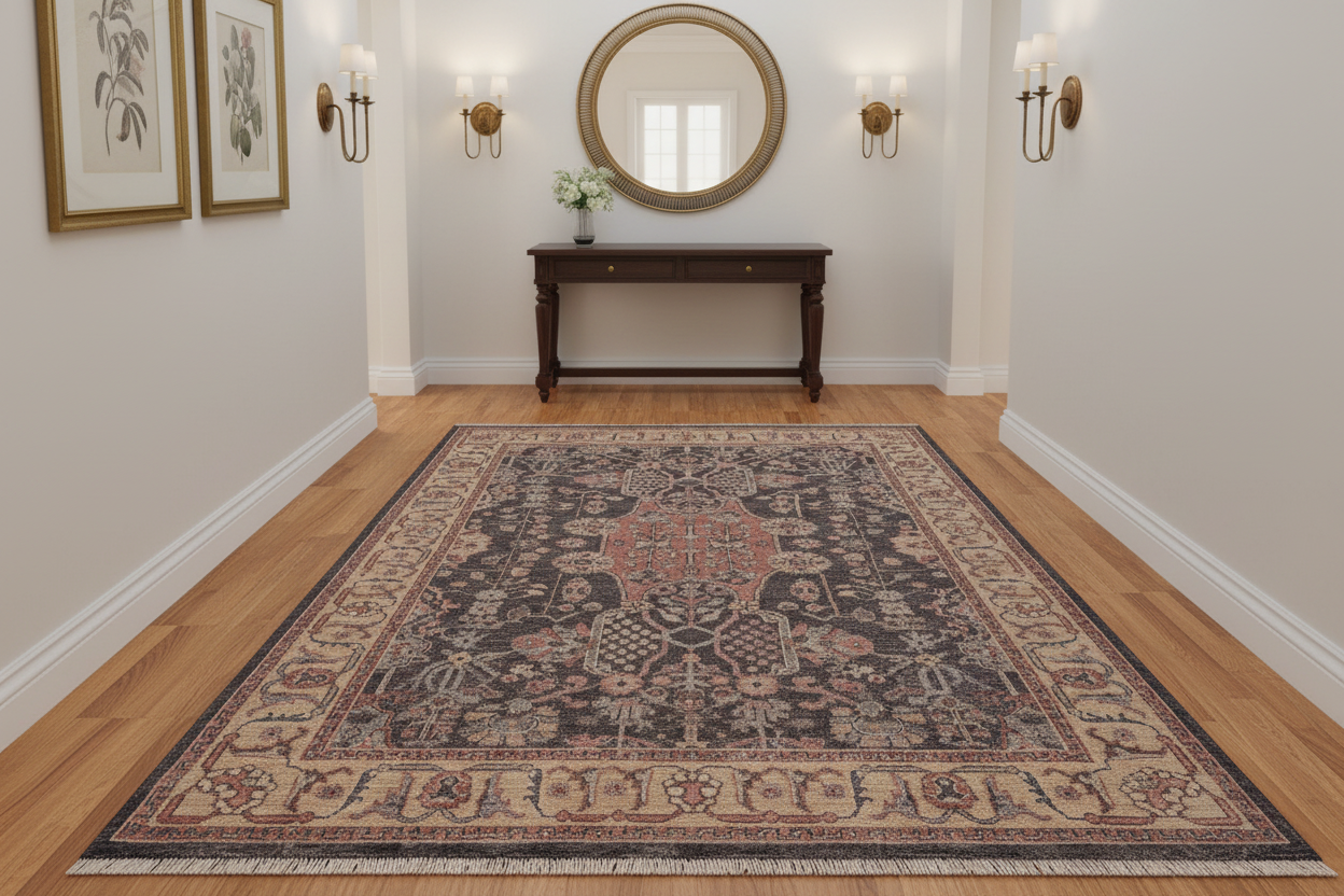 handmade Traditional Kafkaz Gray Tan Hand Knotted RECTANGLE 100% WOOL area rug 4x6