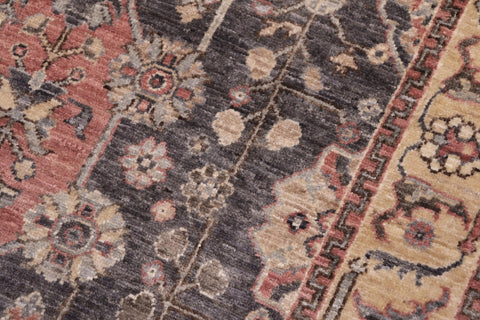 handmade Traditional Kafkaz Gray Tan Hand Knotted RECTANGLE 100% WOOL area rug 4x6