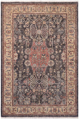 handmade Traditional Kafkaz Gray Tan Hand Knotted RECTANGLE 100% WOOL area rug 4X6