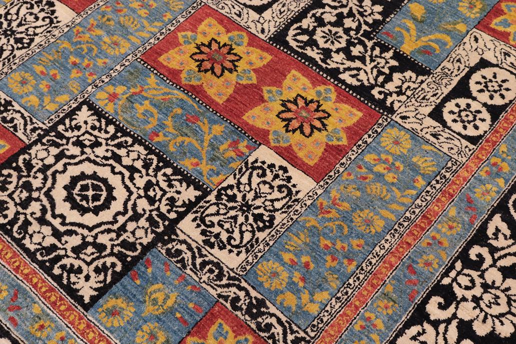 handmade Transitional Kafkaz Rust Black Hand Knotted RECTANGLE 100% WOOL area rug 8X10