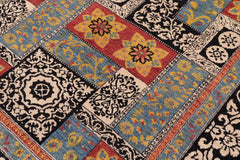 handmade Transitional Kafkaz Rust Black Hand Knotted RECTANGLE 100% WOOL area rug 8X10