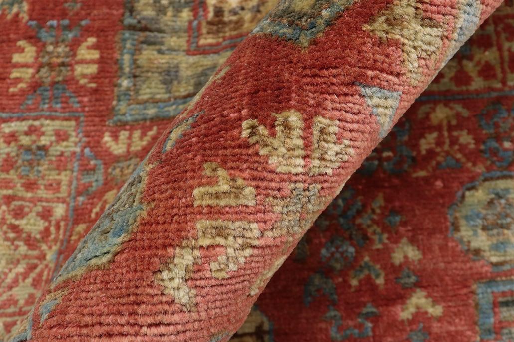 handmade Geometric Mamluk Rust Gray Hand Knotted RECTANGLE 100% WOOL area rug 3 x 5