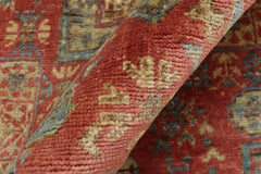 handmade Geometric Mamluk Rust Gray Hand Knotted RECTANGLE 100% WOOL area rug 3 x 5