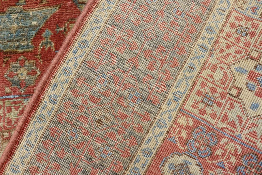 handmade Geometric Mamluk Rust Gray Hand Knotted RECTANGLE 100% WOOL area rug 3 x 5