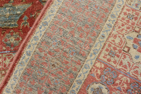 handmade Geometric Mamluk Rust Gray Hand Knotted RECTANGLE 100% WOOL area rug 3 x 5
