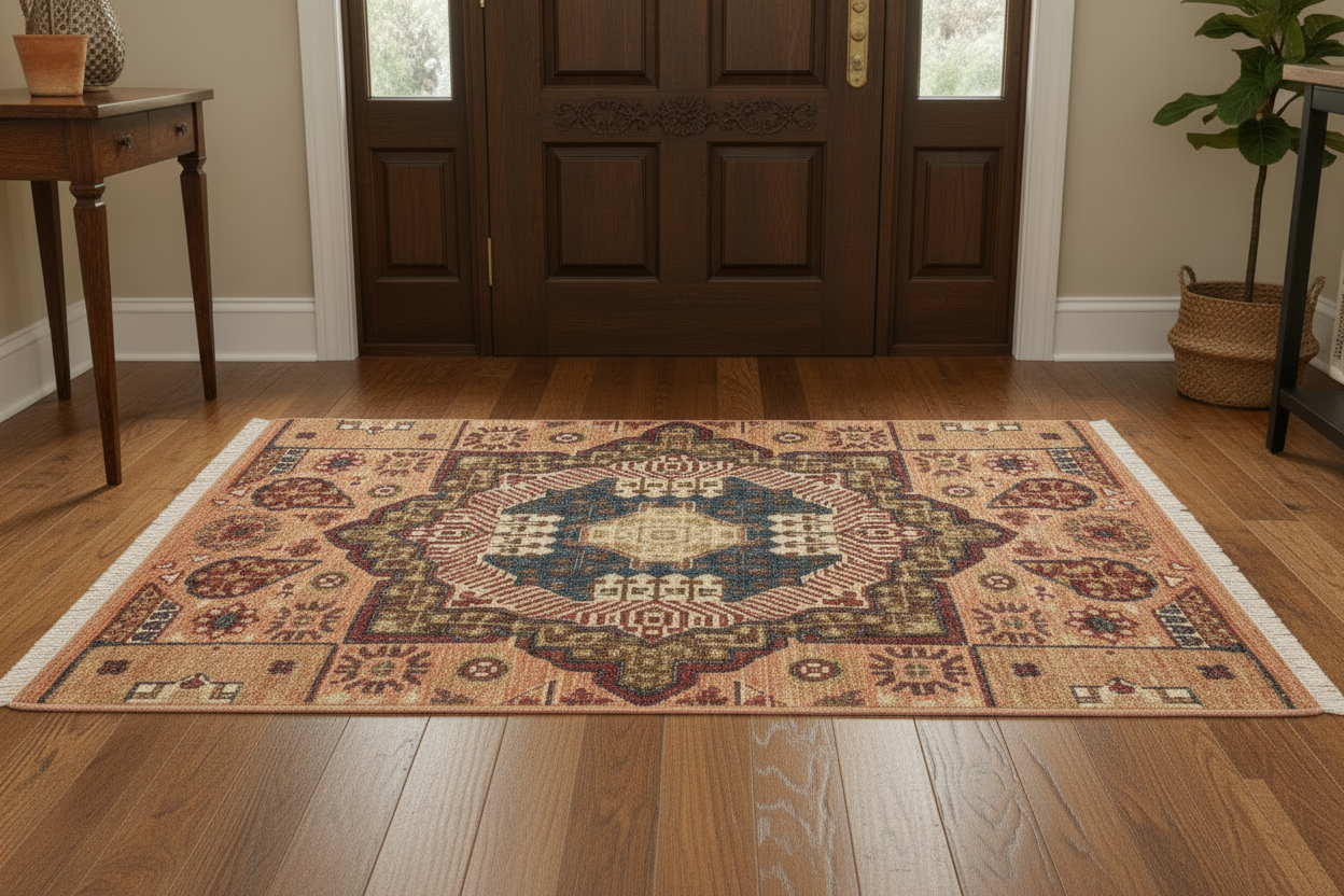 handmade Geometric Mamluk Blue Pink Hand Knotted RECTANGLE 100% WOOL area rug 2 x 3
