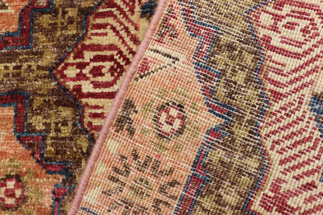 handmade Geometric Mamluk Blue Pink Hand Knotted RECTANGLE 100% WOOL area rug 2 x 3