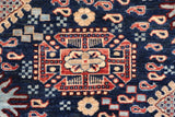 handmade Traditional Kafkaz Blue Rust Hand Knotted RECTANGLE 100% WOOL area rug 5 x 7