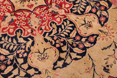 Vintage Porsche Red/Tan Wool Rug - 9'0''X12'0''